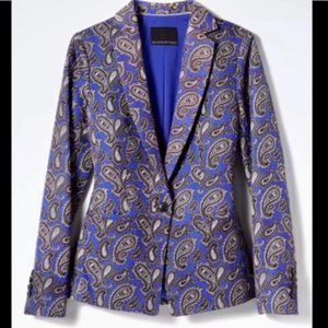 Banana Republic | Paisley Linen Blend Blazer | 14